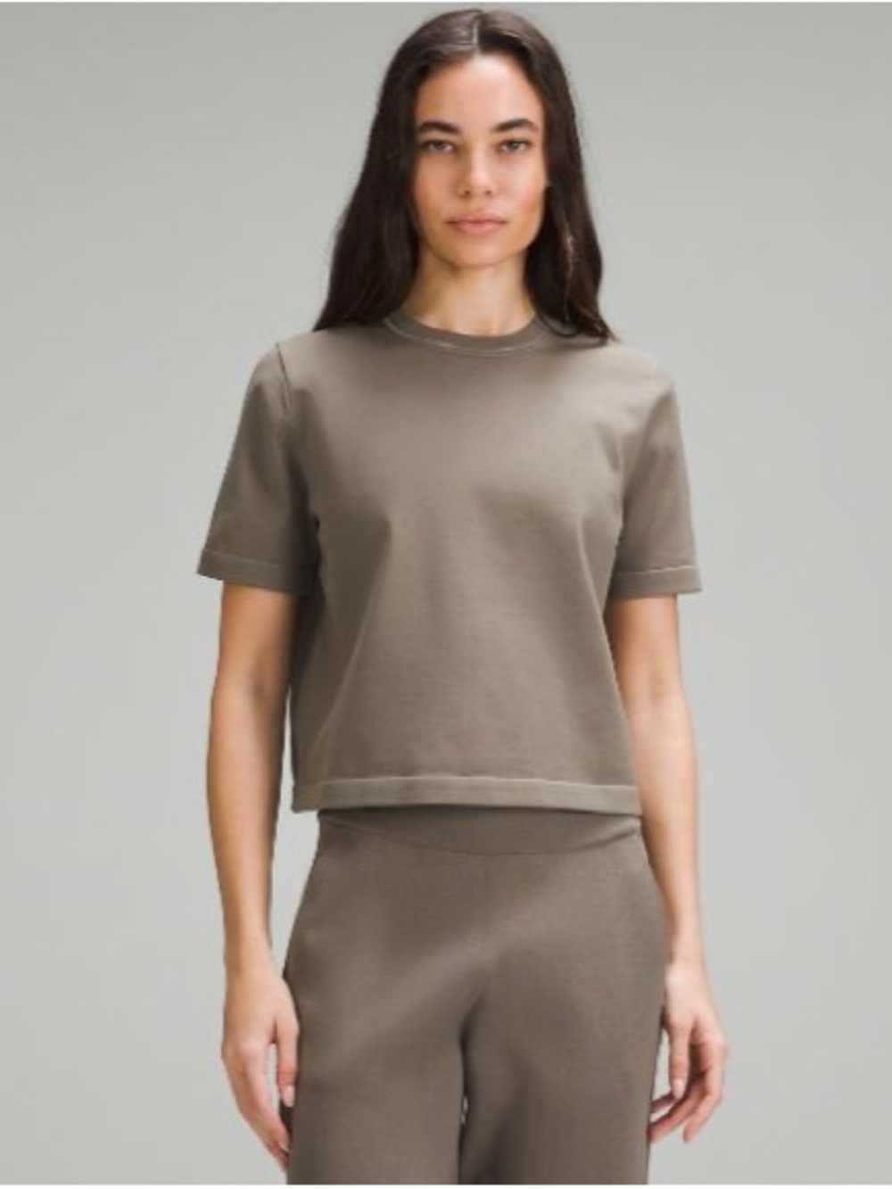 lululemon Boxy Knit T-Shirt in Nomad
